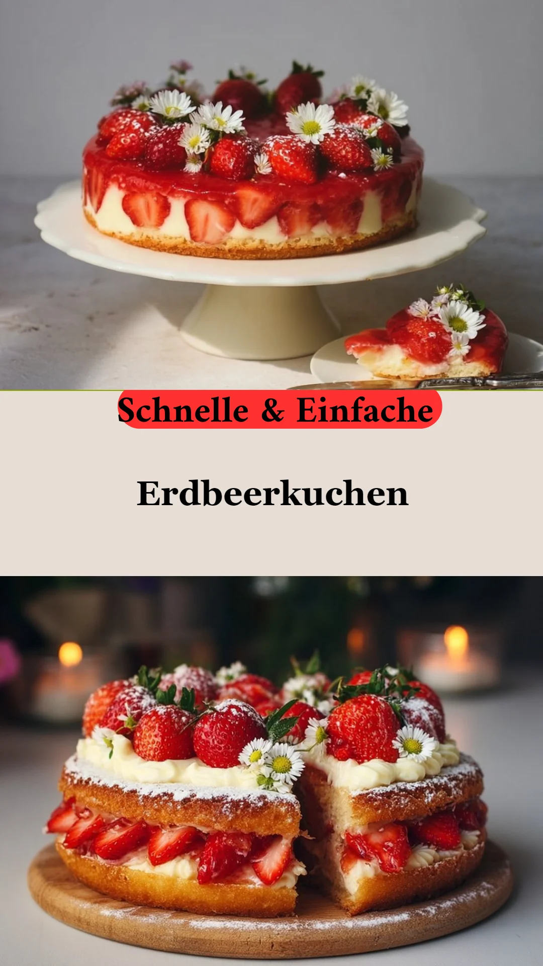 Erdbeerkuchen
