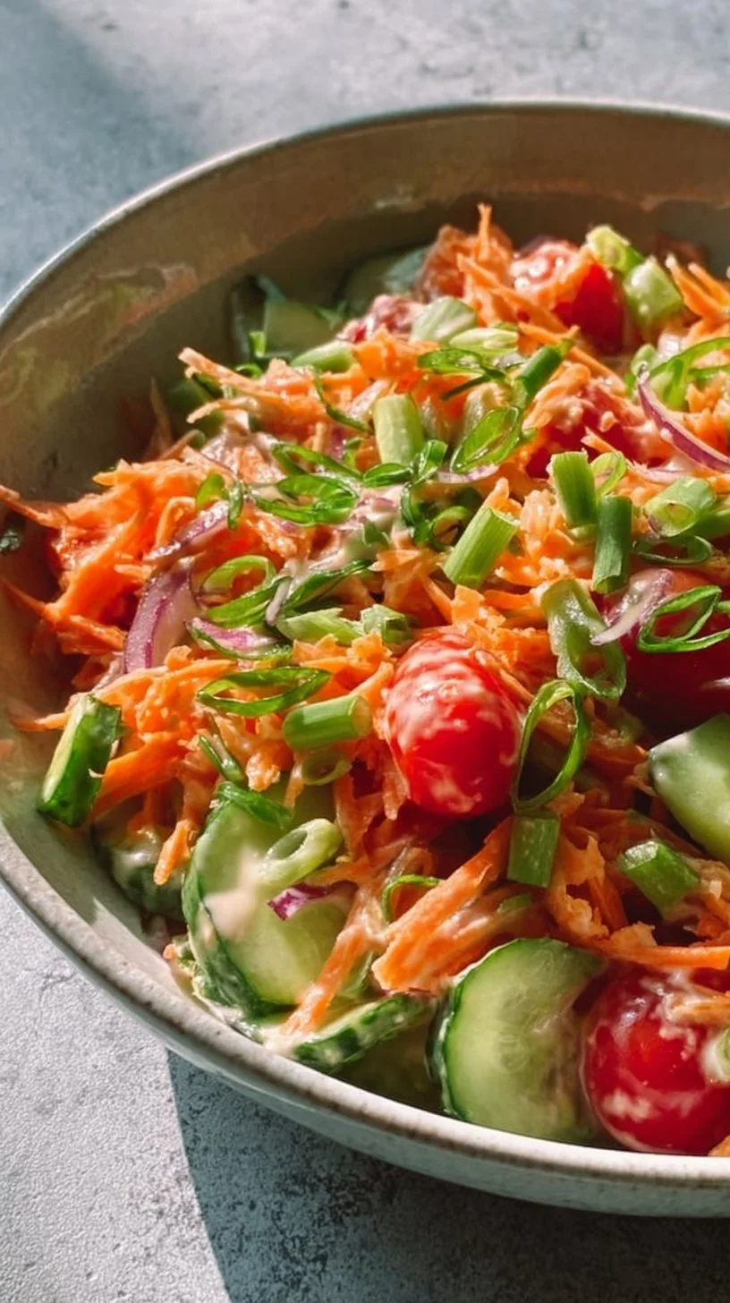 Gesunder Fitness-Salat mit frischem Gemüse und nährstoffreichen Zutaten