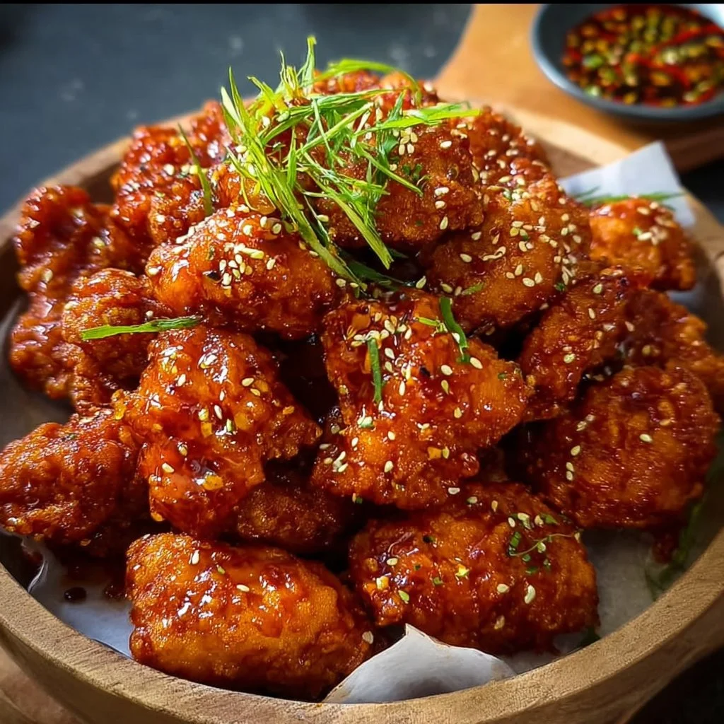 Gesundes Koreanisches Frittierhähnchen