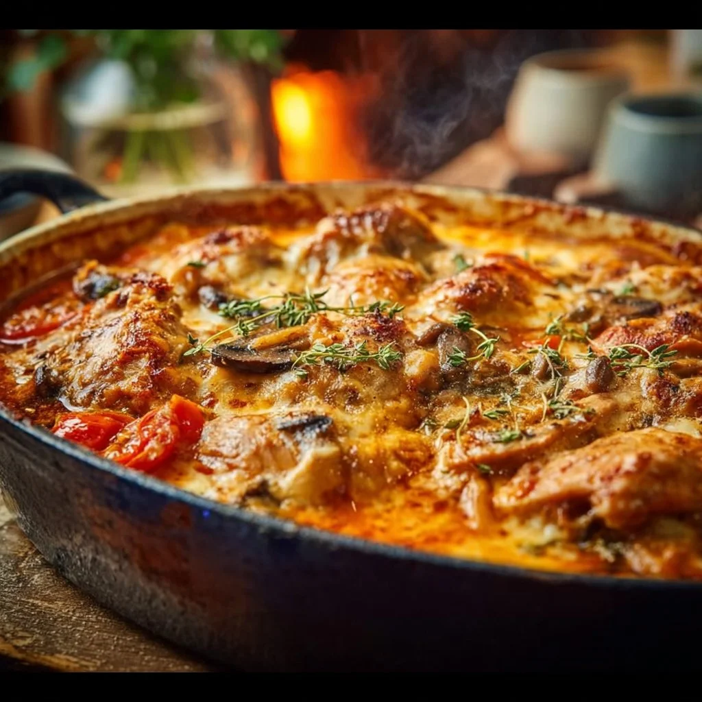 Hähnchen Auflauf im Backofen