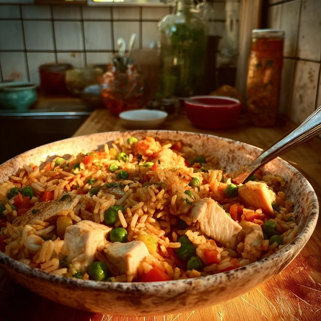 Hähnchenreis mit Gemüse