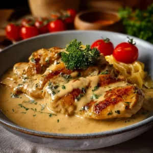 Hähnchenstreifen mit Nudeln in Sahnesauce - einfaches Rezept für Abendessen