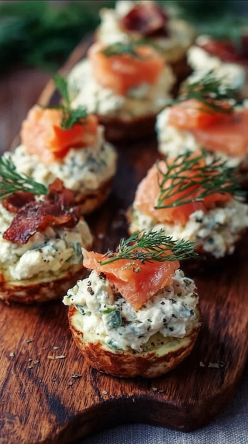Osterbrunch Rezepte: Lachshäppchen mit Frischkäse, selbstgemachter Kräuterfrischkäse und Speck-Eier-Muffins