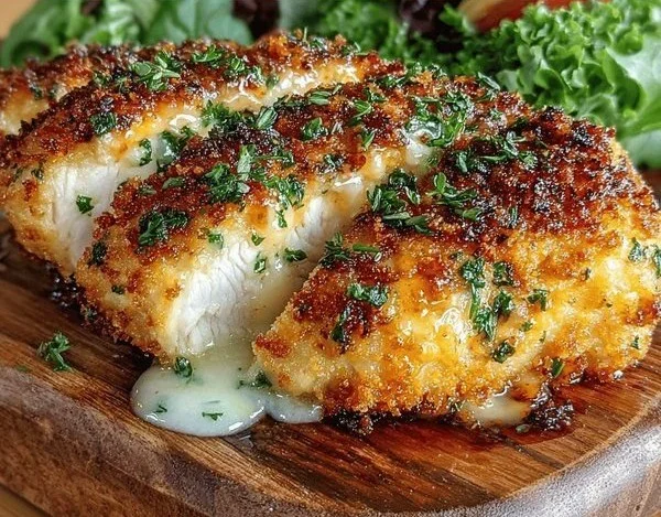 Parmesan Kräuterkruste Hähnchenbrust