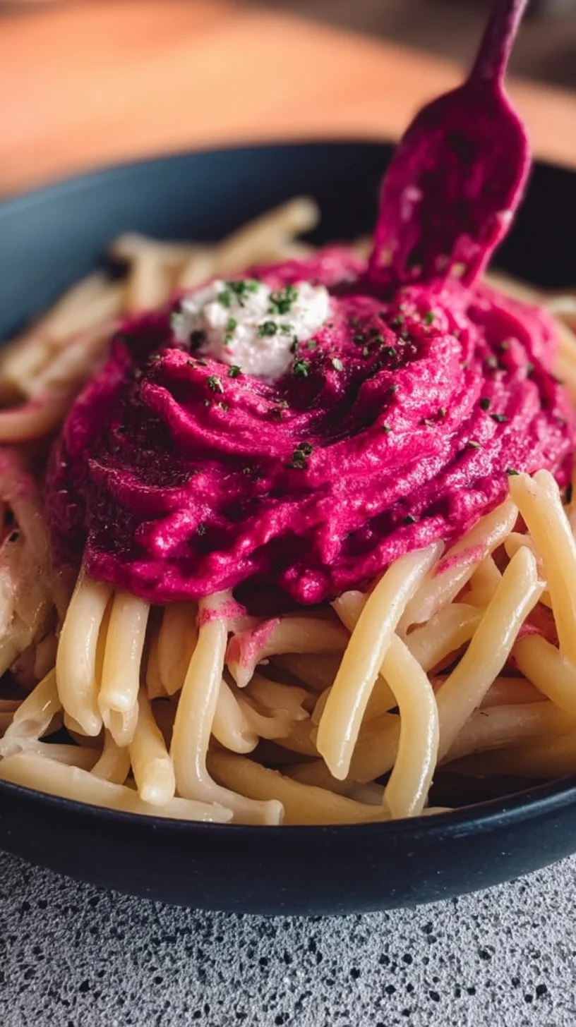 Rote Bete Feta Pasta