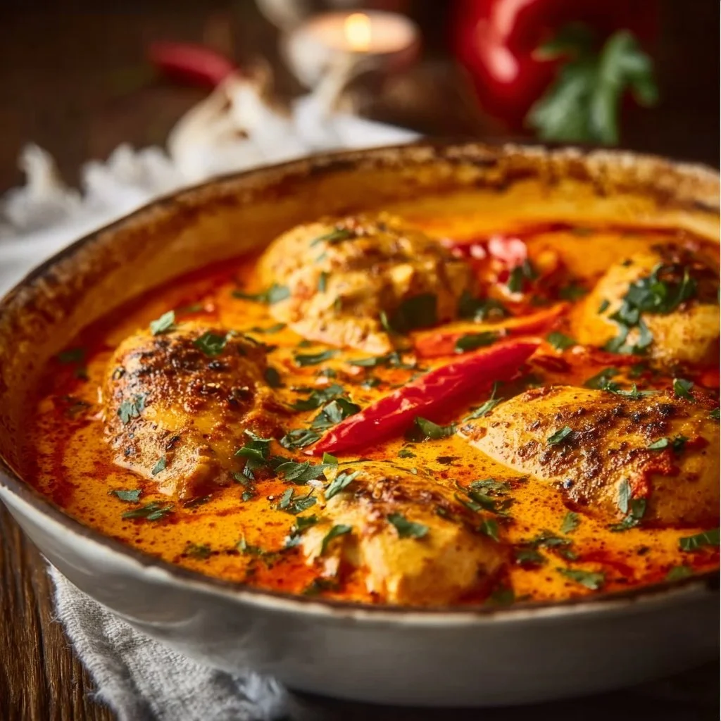 Schlemmer-Hähnchen in Paprika-Rahm-Soße