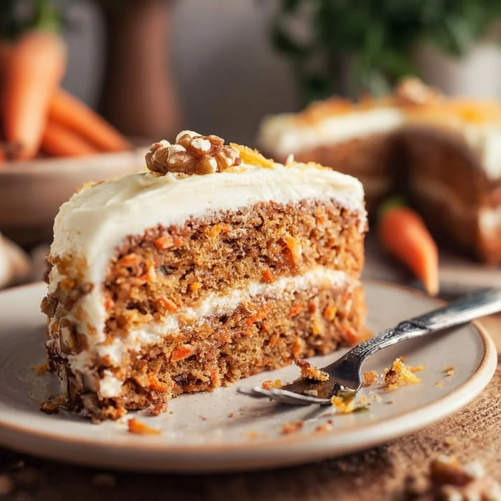Super saftiger Karottenkuchen mit Frischkäse-Frosting