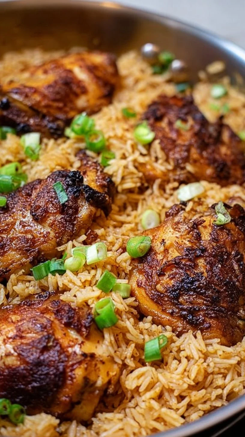 A Pot of Chicken and Rice