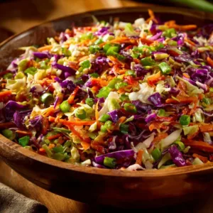 Asiatischer Crunch-Salat mit frischem Gemüse und knackigen Zutaten