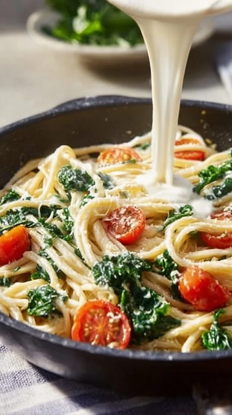 Cremige Cashew Alfredo Sauce für eine gesunde, vegane Mahlzeit