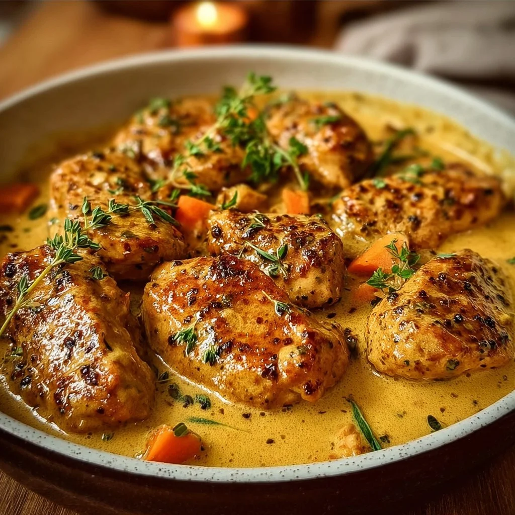 Cremiges Honig-Senf-Hähnchen