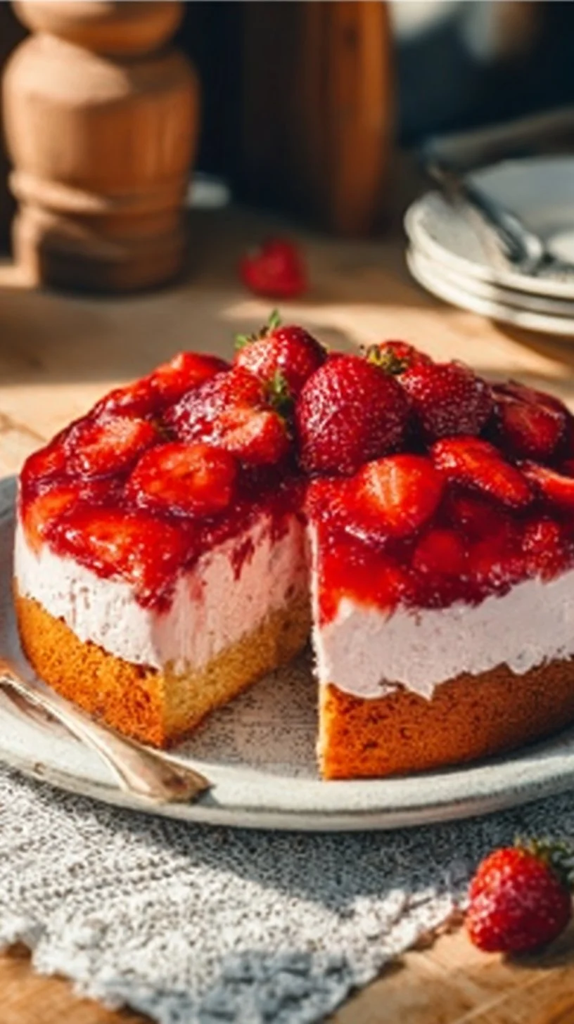 Erdbeer-Cremetorte