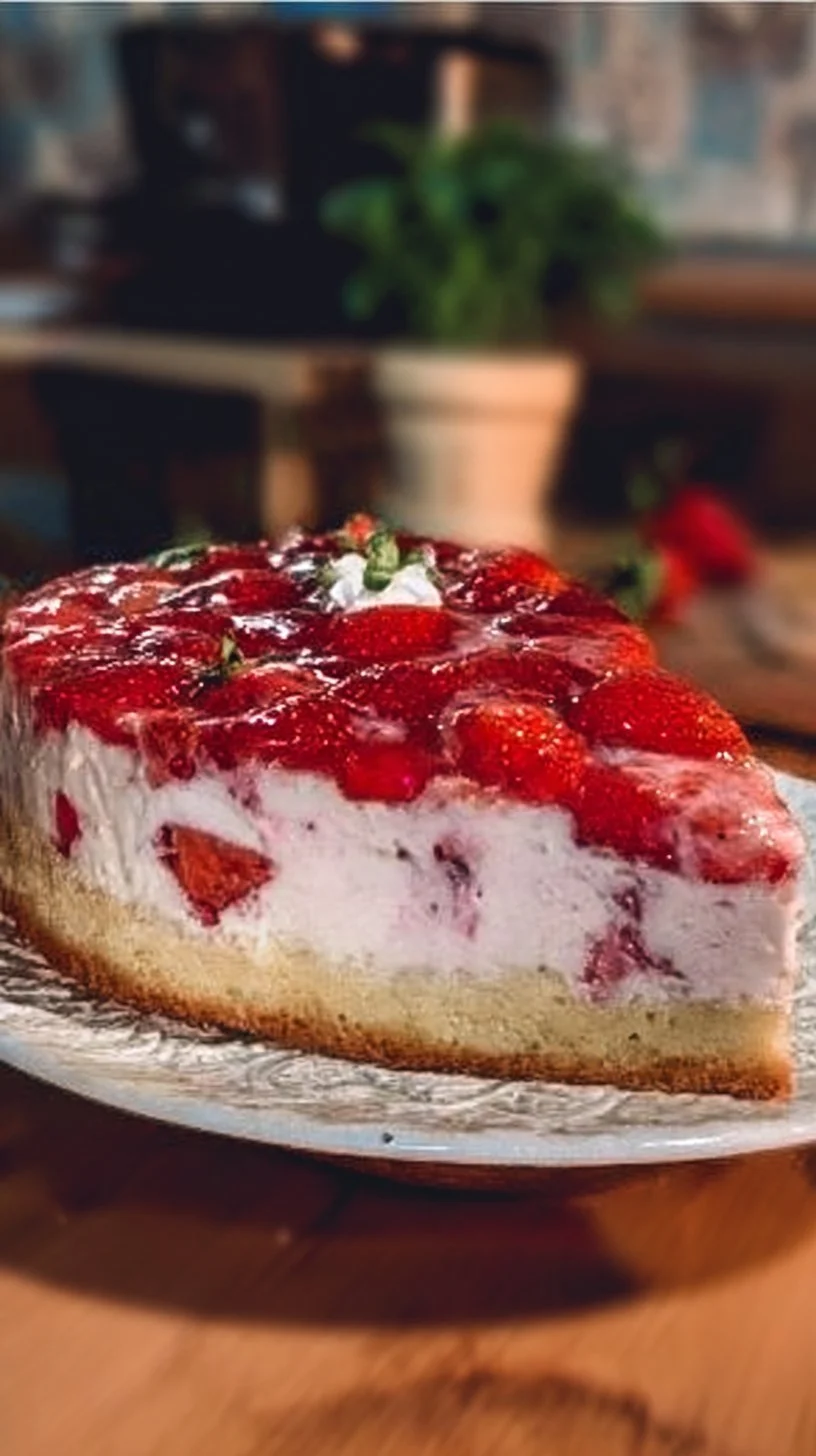 Erdbeer-Quark-Torte