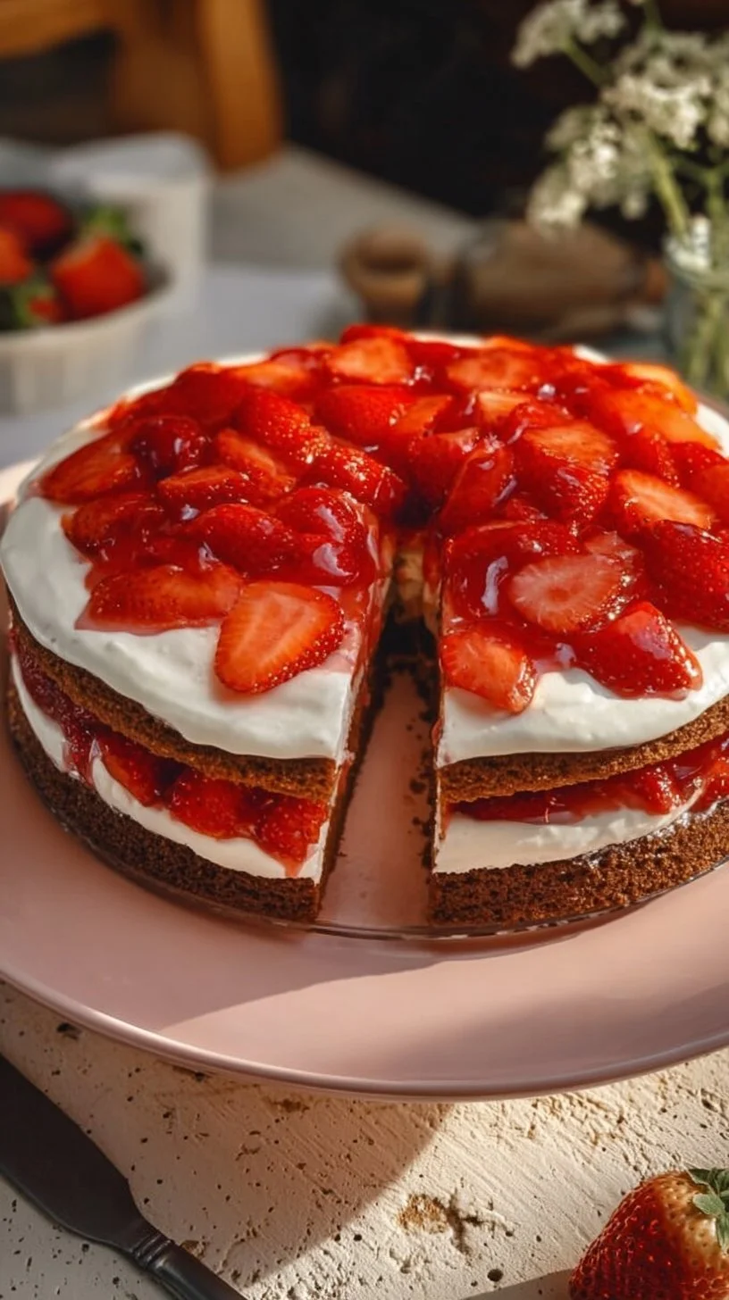 Erdbeerkuchen mit Mascarpone
