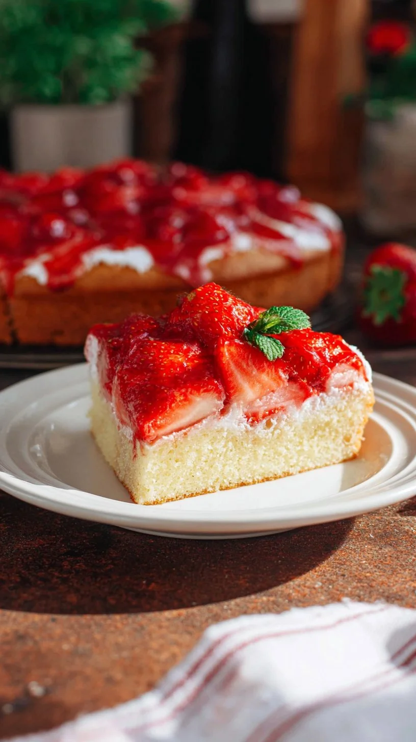 Erdbeerkuchen vom Blech