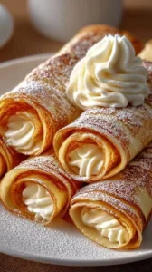 Fluffige Quark-Pfannkuchen ohne Mehl auf einem Teller serviert