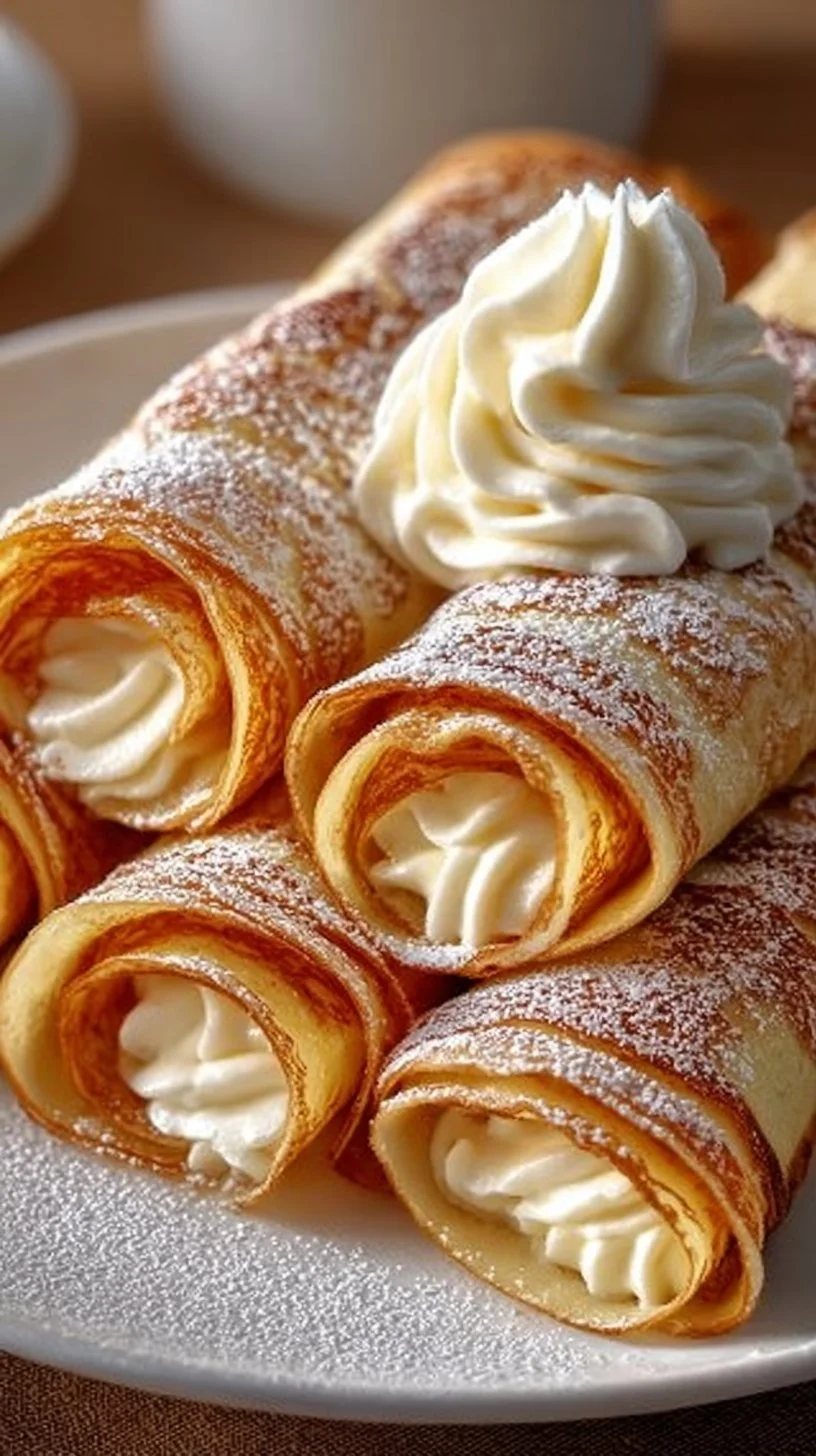 Fluffige Quark-Pfannkuchen ohne Mehl auf einem Teller serviert
