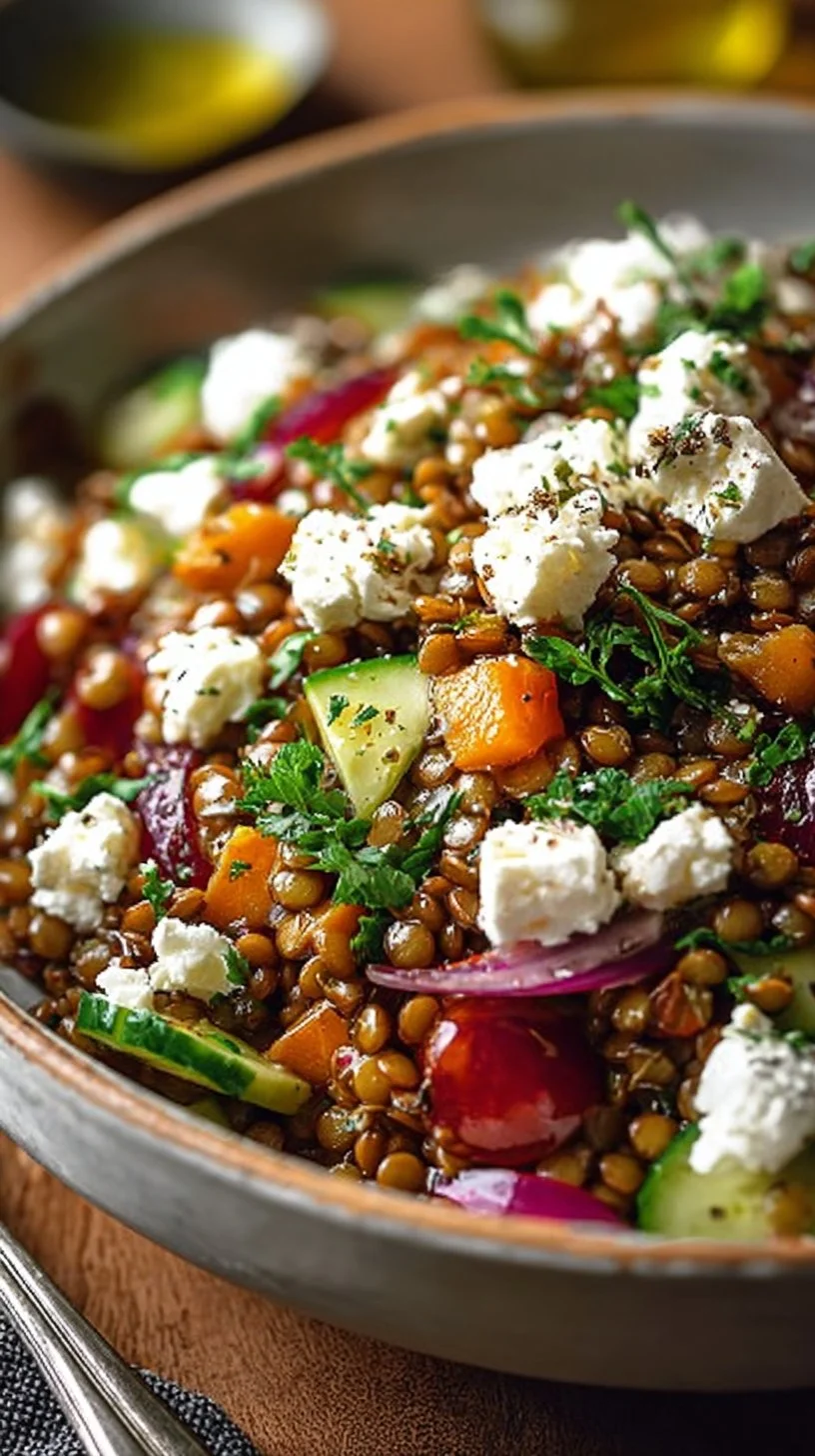 Frischer Linsensalat mit Feta: Ein Unglaublich Essenzielles Rezept für 5 Sinne