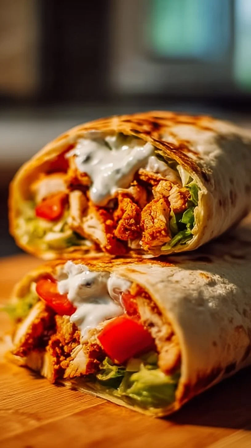 Gesunder Chicken Crunch Wrap: Knusprig und Lecker!