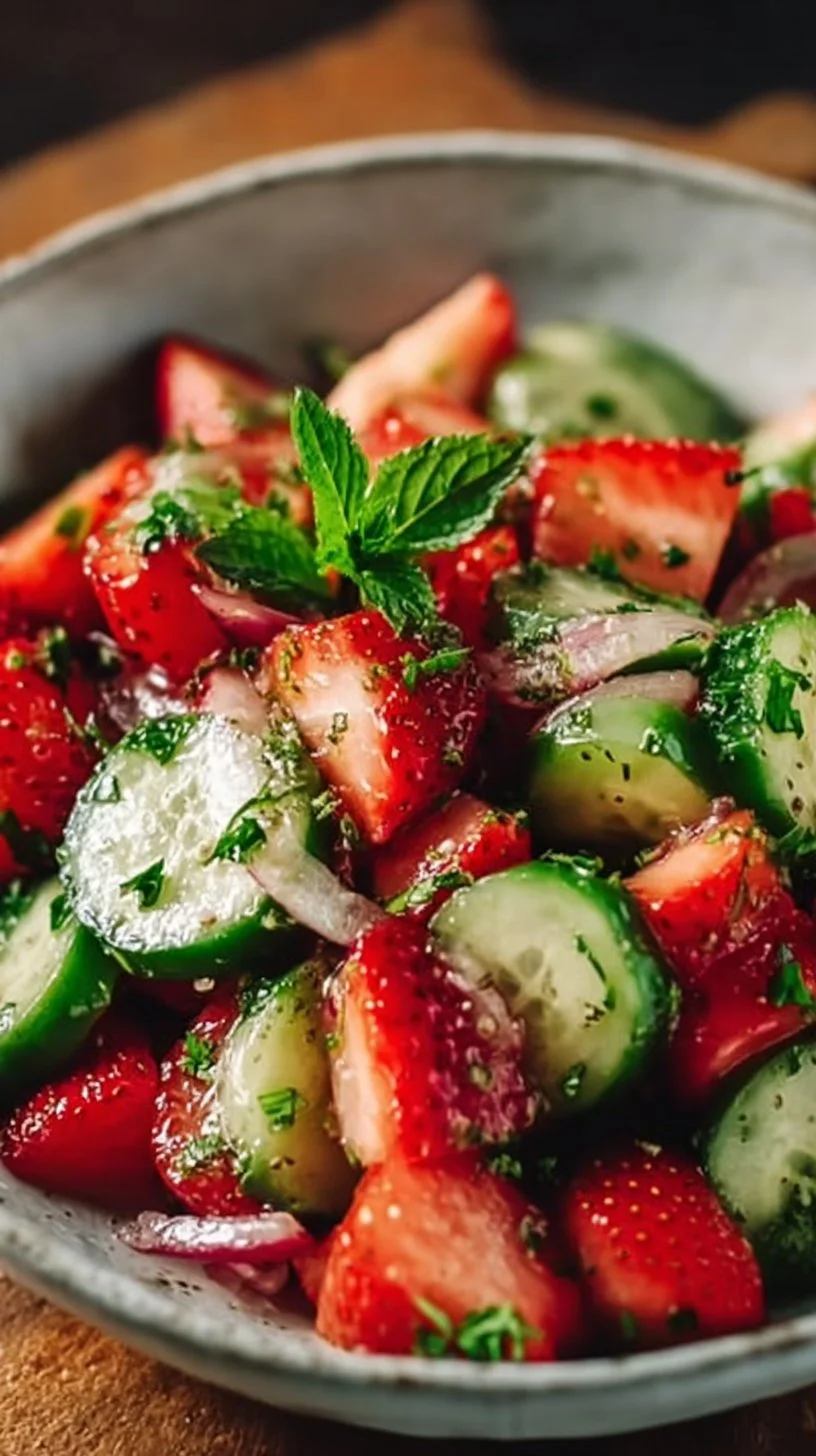 Gurken Erdbeersalat: Ultimatives Rezept für erfrischende Genussmomente