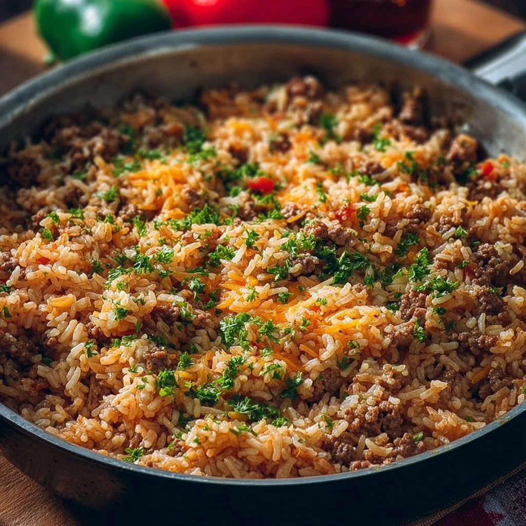 Hackfleisch-Reis-Pfanne