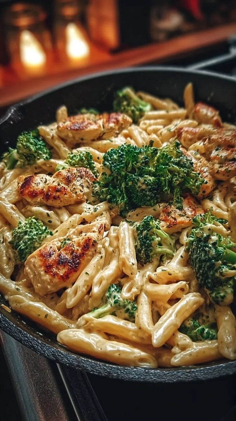 Hähnchen-Brokkoli-Pasta