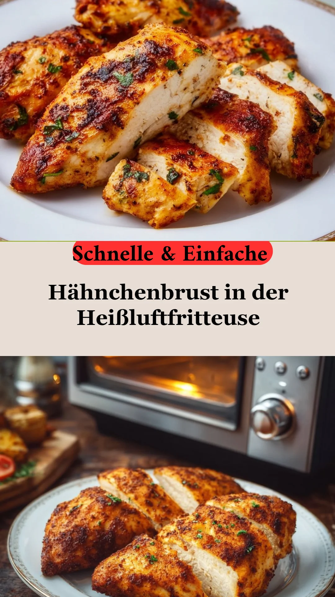 Hähnchenbrust in der Heißluftfritteuse