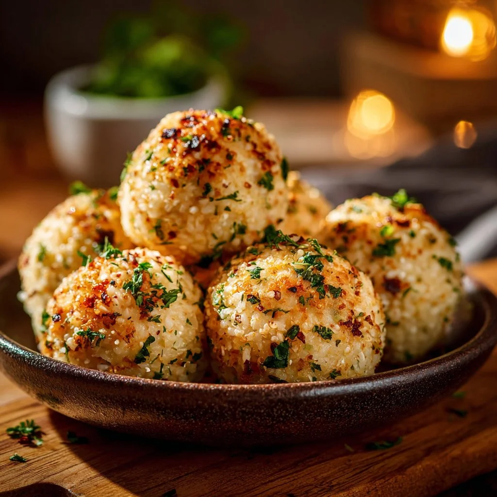 Herzhafte Reis-Bällchen