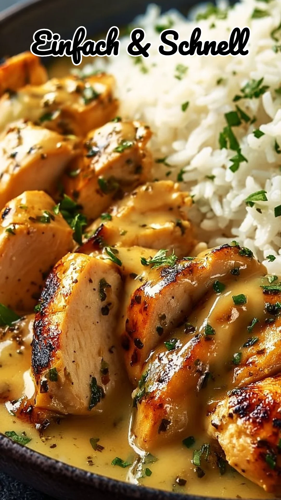 Honig-Senf-Rindfleisch mit Reis