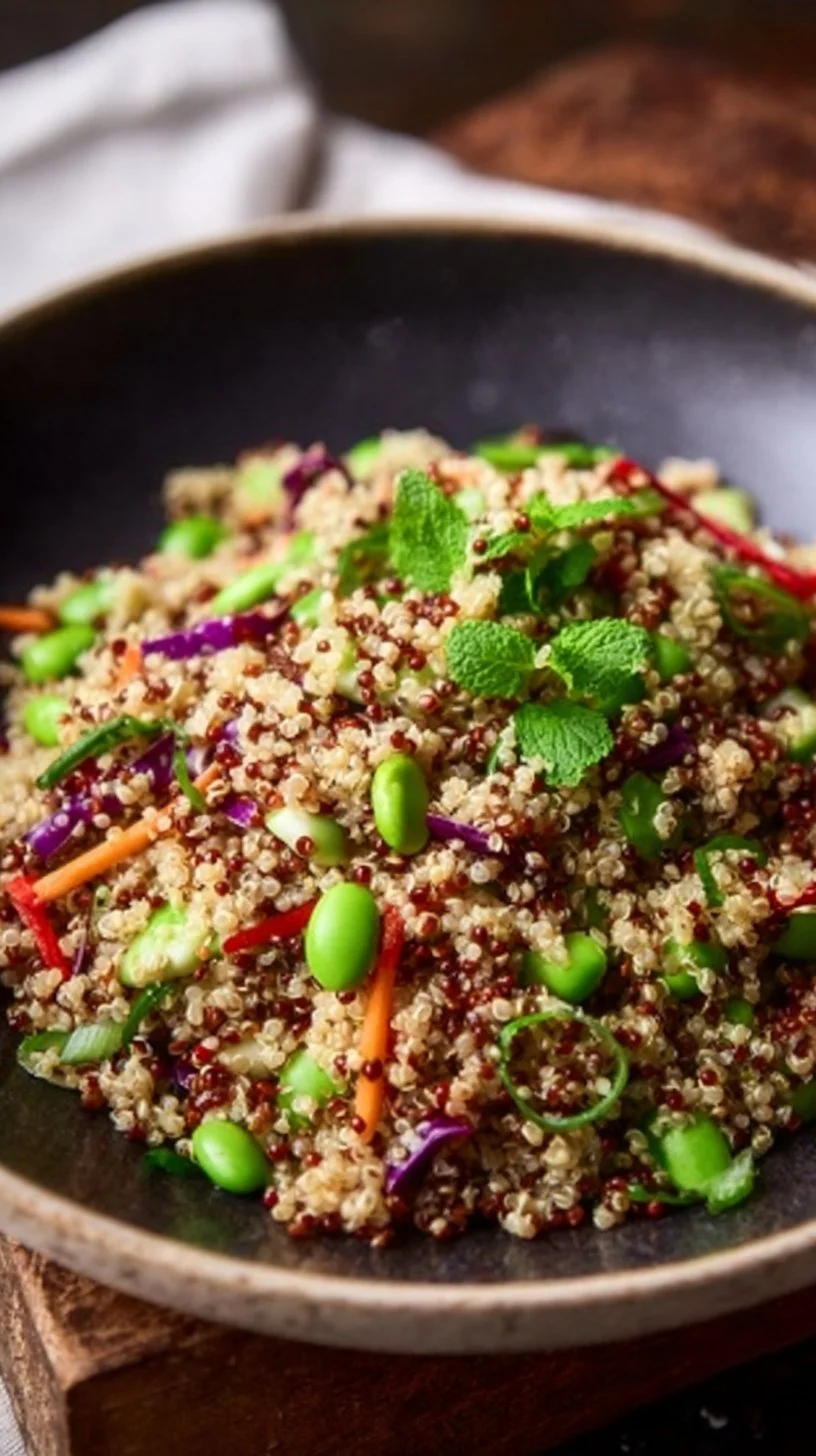 Knuspriger Asiatischer Quinoasalat