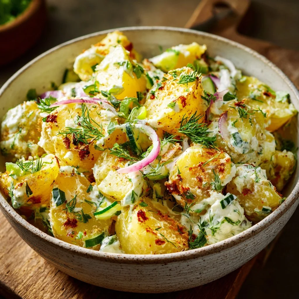 Knuspriger Kartoffelsalat