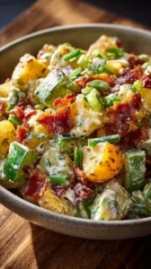 Knuspriger Kartoffelsalat Rezept für 5 Personen mit frischen Zutaten