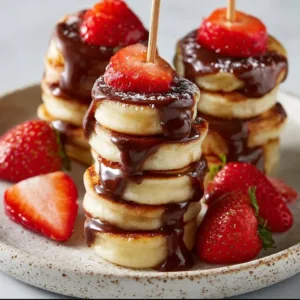 Mini-Pfannkuchen-Spieße als leckeres Fingerfood für Partys