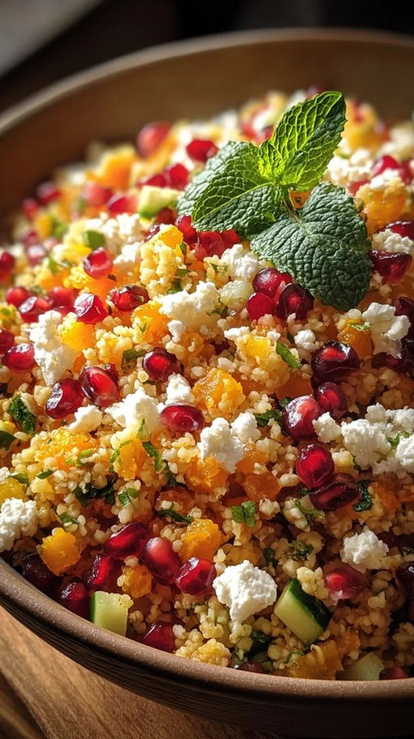 Orientalischer Rote Linsen Salat mit Feta