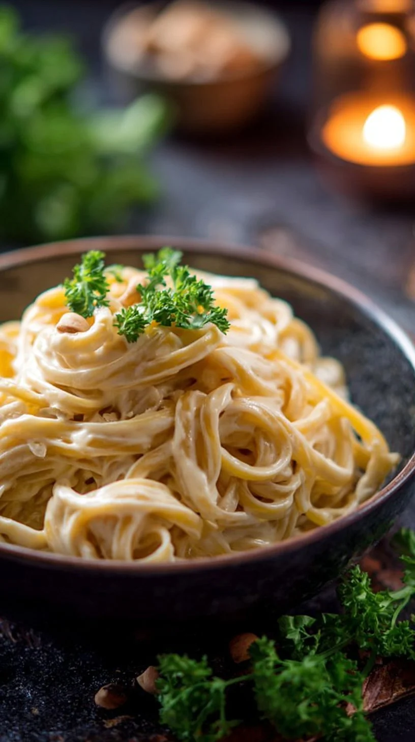 Pasta with Cashew 'Cheese' Sauce