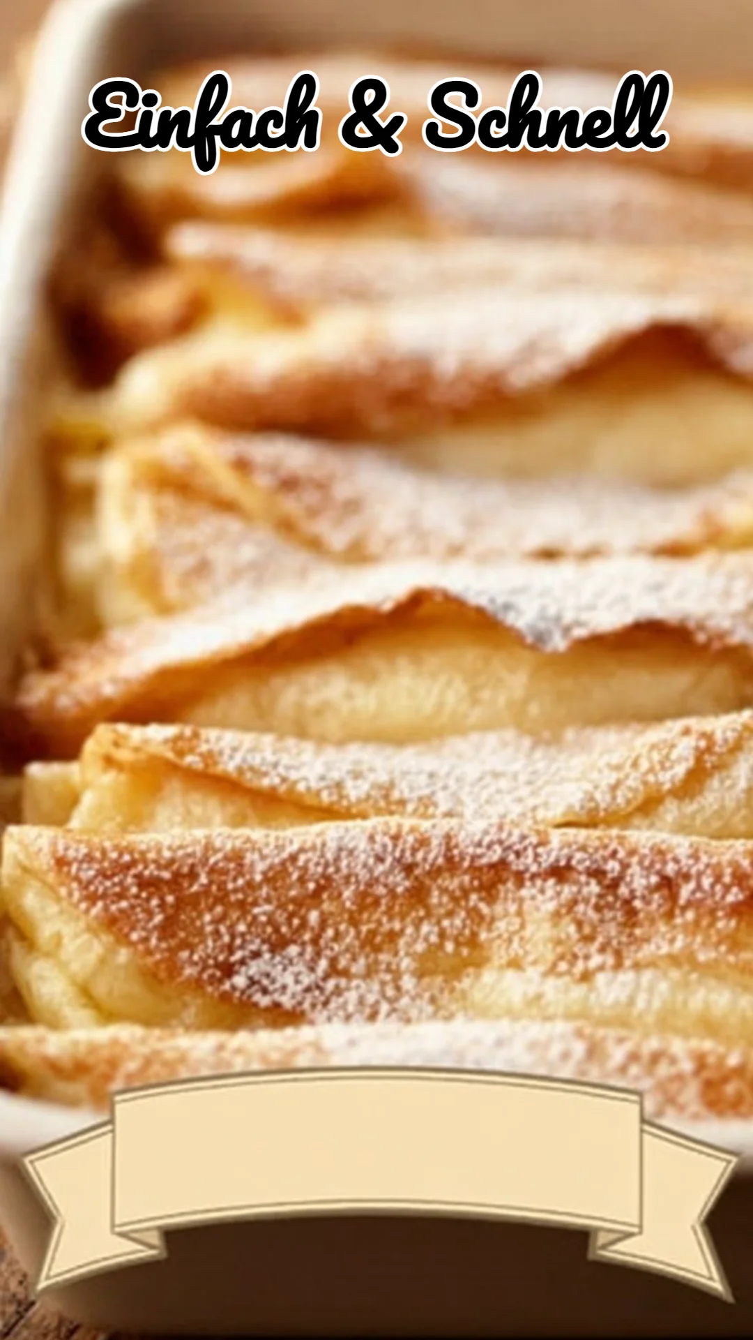 Pfannkuchen im Backofen überbacken