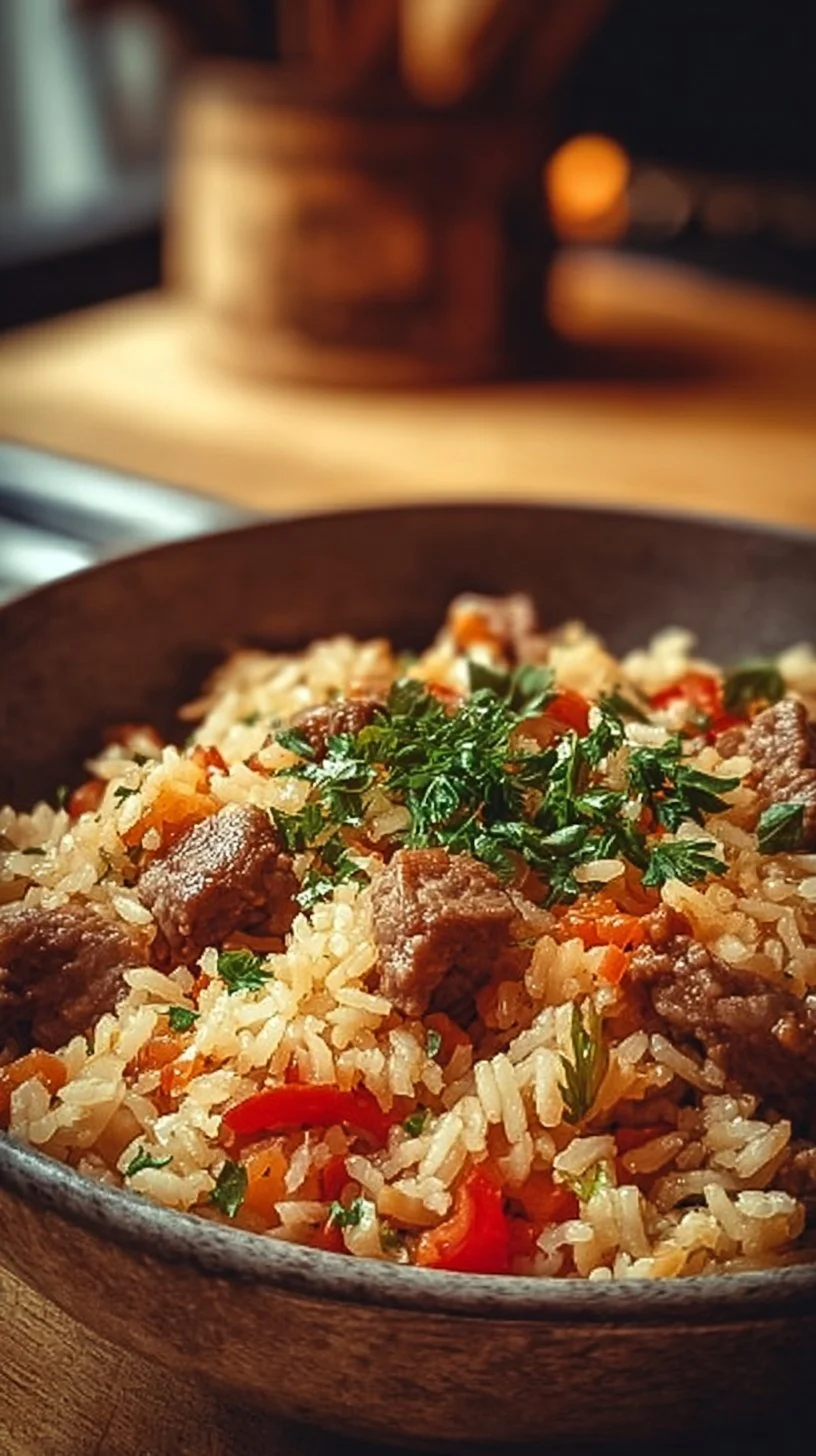 Serbisches Reisfleisch