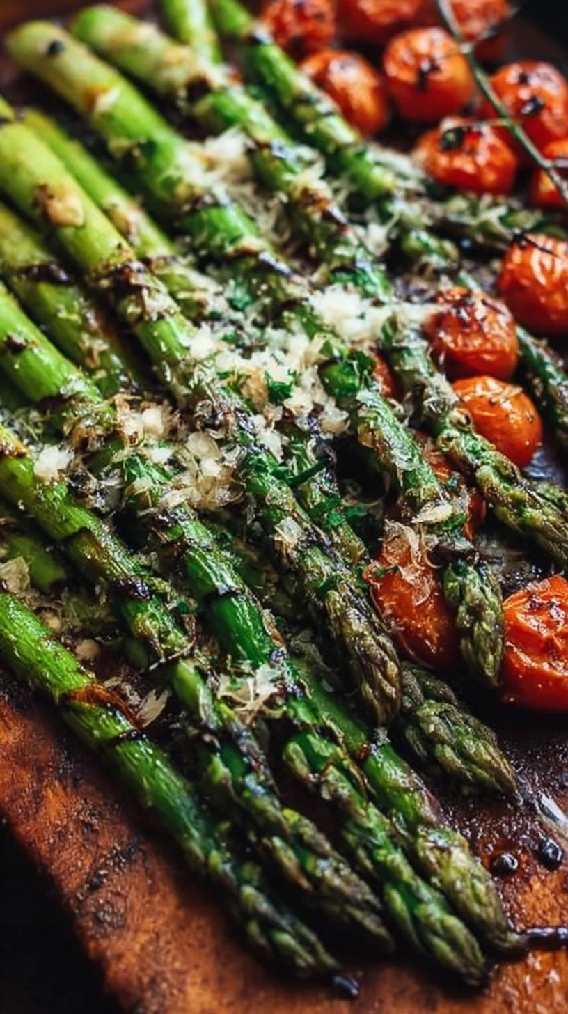Gegrillter Spargel mit Parmesan und Balsamico