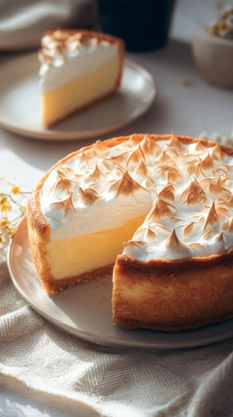 Käsekuchen mit Baiser