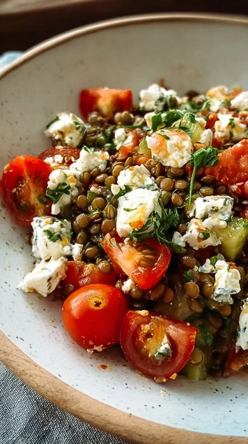 Linsensalat mit Feta (nur 15 Minuten!)