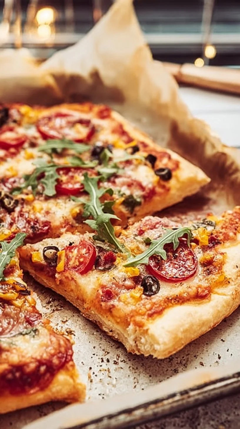 Pizza vom Blech