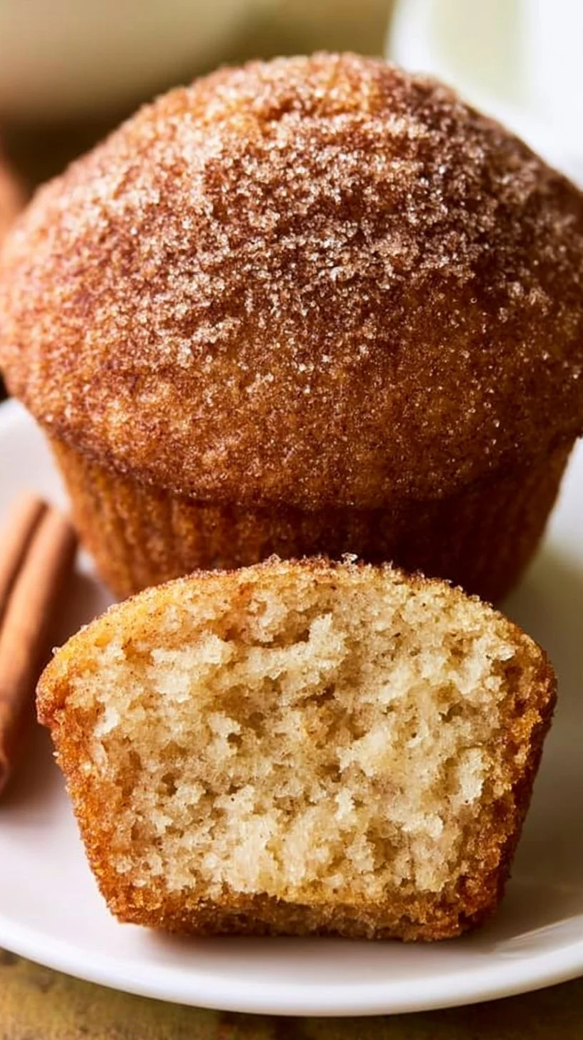 Frisch gebackene Apfelsauce Muffins auf einem Teller