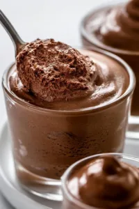 Cremiges Schokoladenmousse in einer eleganten Dessertschale
