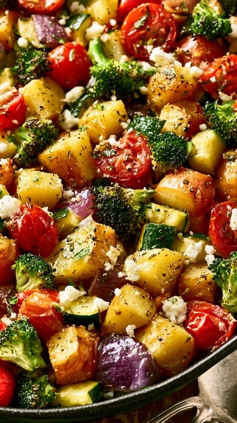 Gesunde vegetarische Kartoffelgerichte auf einem Teller mit frischen Zutaten