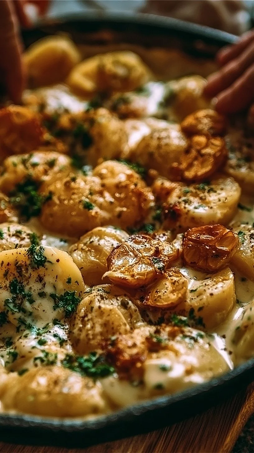 Kartoffeln mit cremiger Knoblauchsoße einfach zubereiten
