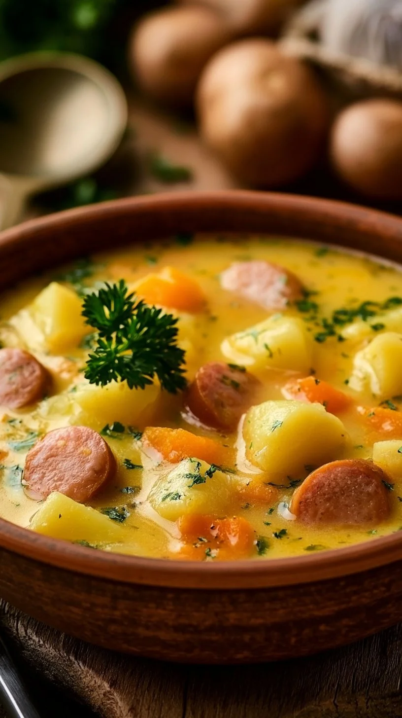 Kartoffelsuppe mit Würstchen