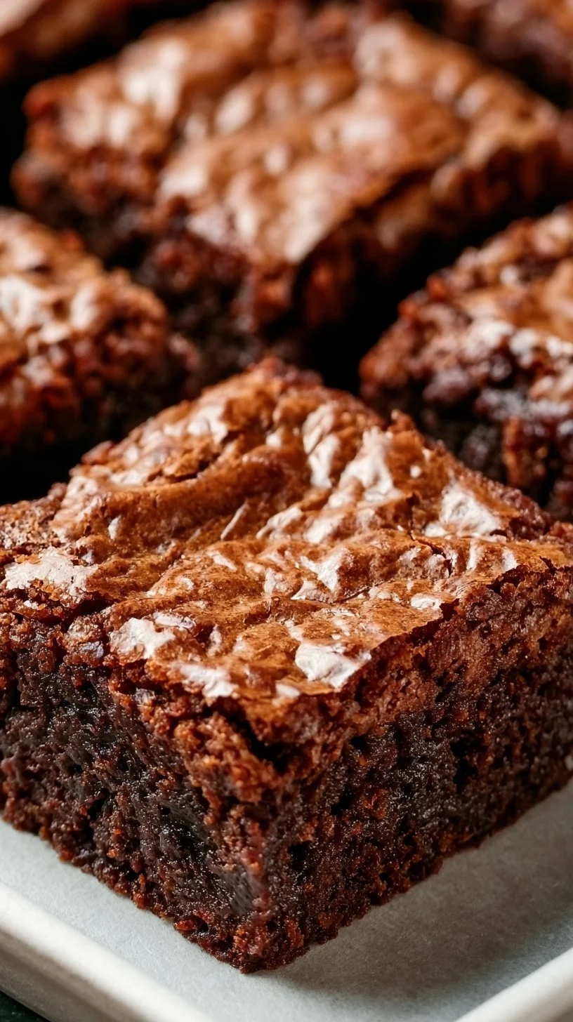 Klassisches Brownie-Rezept mit saftigen Schokoladenbrownies auf einem Teller