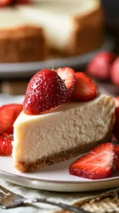New Yorker Käsekuchen mit cremiger Füllung und perfekt gebacken