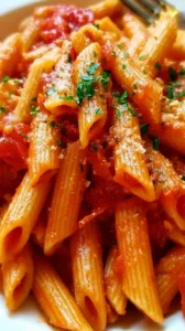Penne Arrabbiata in einer würzigen Tomatensauce