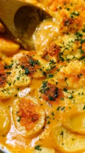 Veganes Kartoffelgratin aus Kartoffeln und pflanzlichen Zutaten